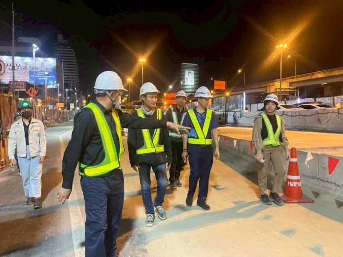 รฟม.คุมเข้มก่อสร้าง สายสีส้ม ตอนดึก