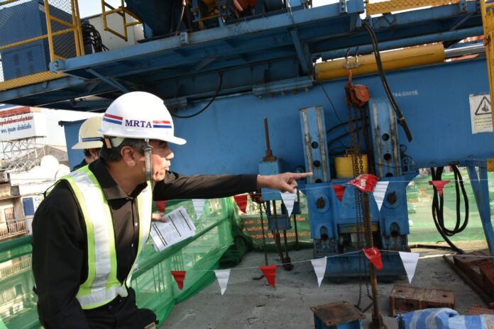 รฟม. ยันสร้างรถไฟฟ้าม่วงใต้สุดปลอดภัย นะ