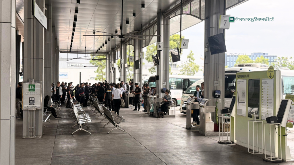 rangsit high speed station set up roof
