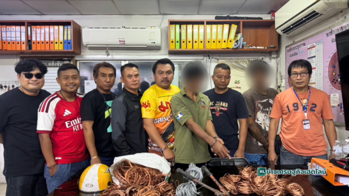 police arrests stealing cables